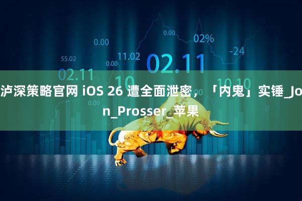 泸深策略官网 iOS 26 遭全面泄密，「内鬼」实锤_Jon_Prosser_苹果