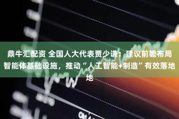 鼎牛汇配资 全国人大代表贾少谦：建议前瞻布局智能体基础设施，推动“人工智能+制造”有效落地